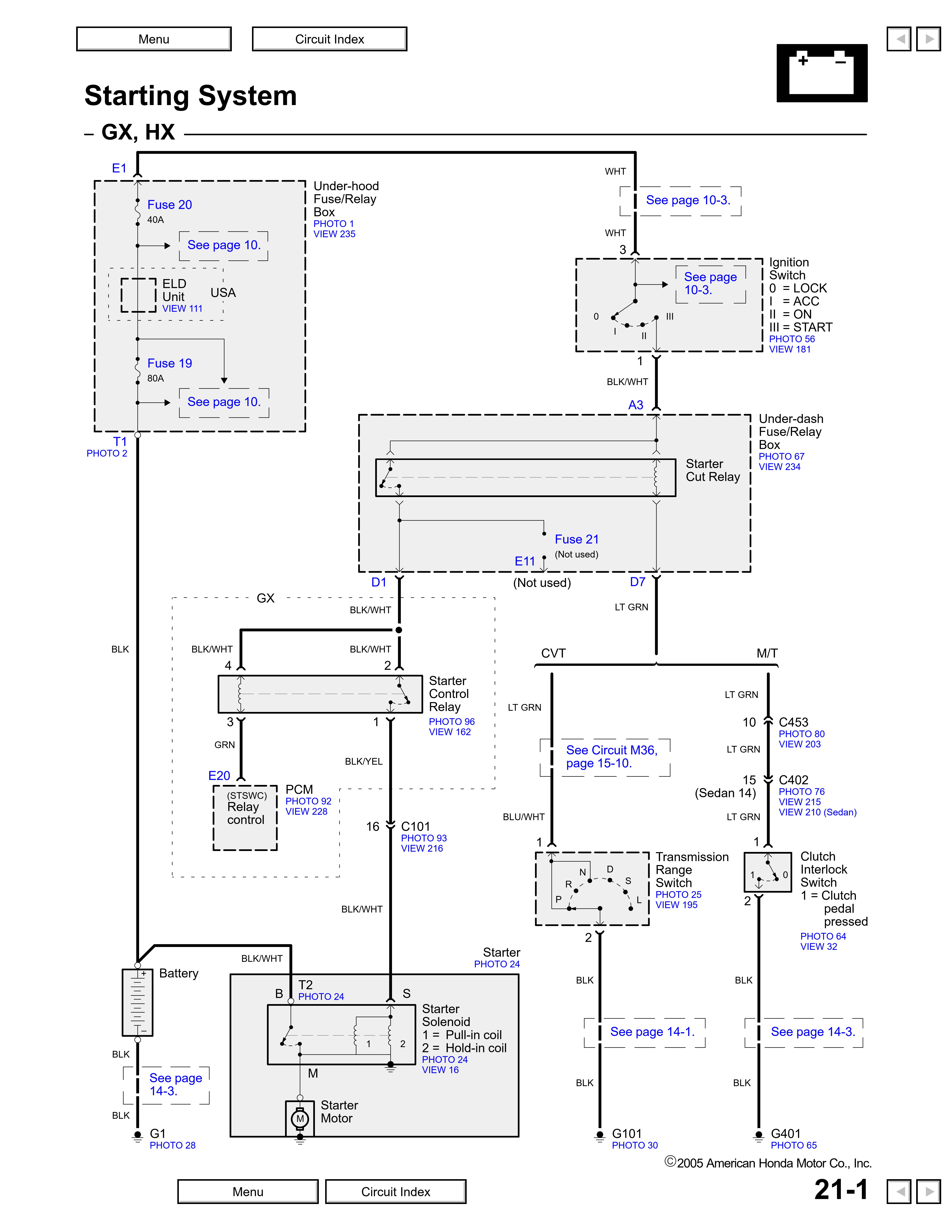 Honda Civic 2004 wiring diagrams